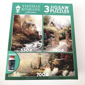 Thomas Kinkade Studios 3 in 1 Jigsaw Puzzles